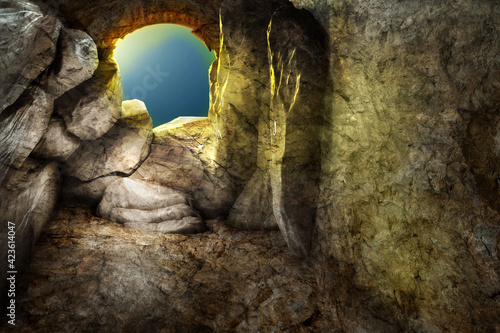 Empty tomb - Resurrection Jesus.