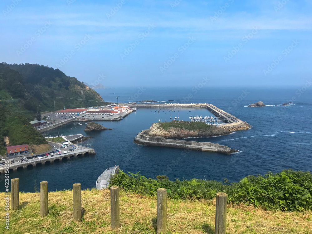 views of the fishing village of Cudillero located in Asturias. views of the fishing village of Cudillero located in Asturias.