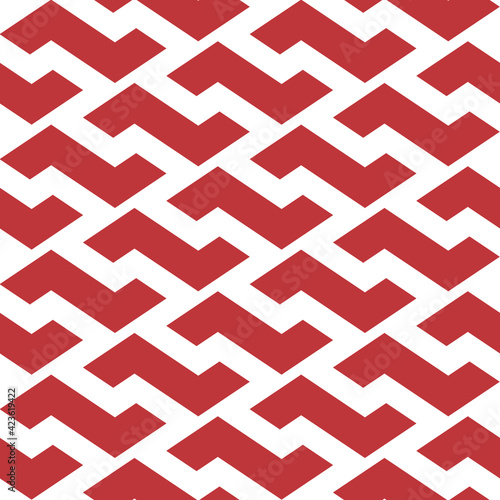 simple geometric interlocking z shapes repeat vector pattern