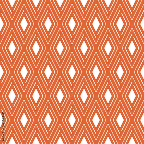 simple geometric interlocking diamond repeat vector pattern