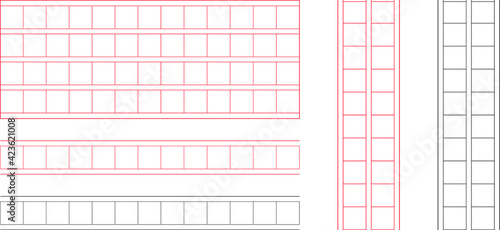 Manuscript vector illustrations set.