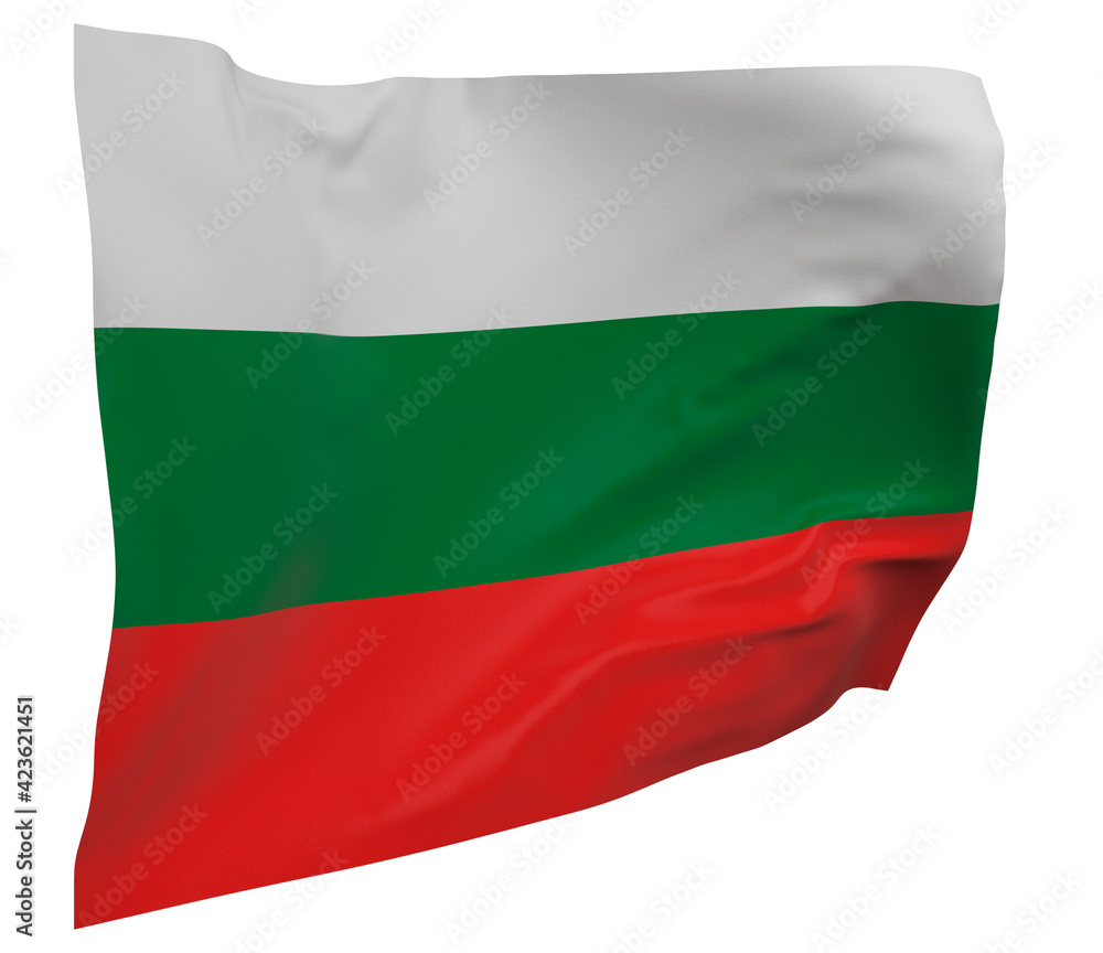 Obraz premium Bulgaria flag isolated