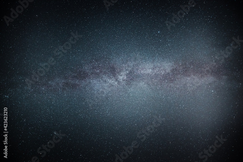 Blue starry milky way astro photo