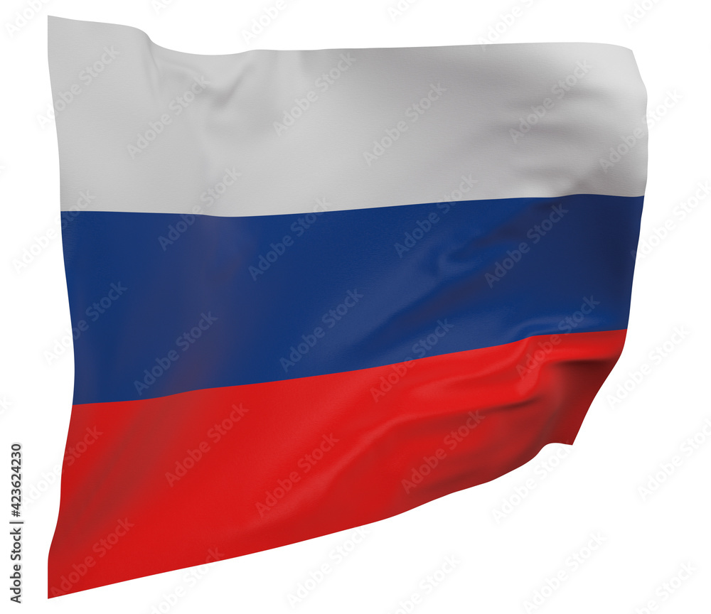 russia flag isolated russia flag isolated