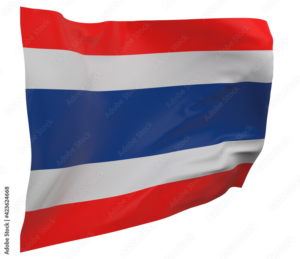 Naklejka premium Thailand flag isolated