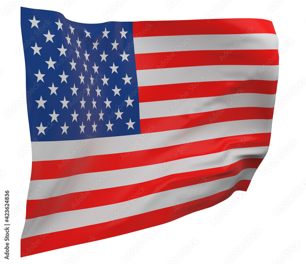 Fototapeta premium United States flag isolated