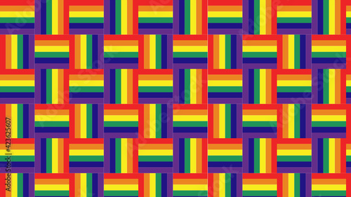 lgbt flag seamless pattern
