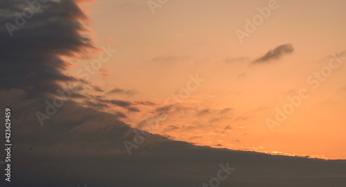 sunset in the clouds