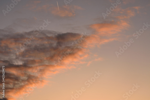 sunset in the clouds