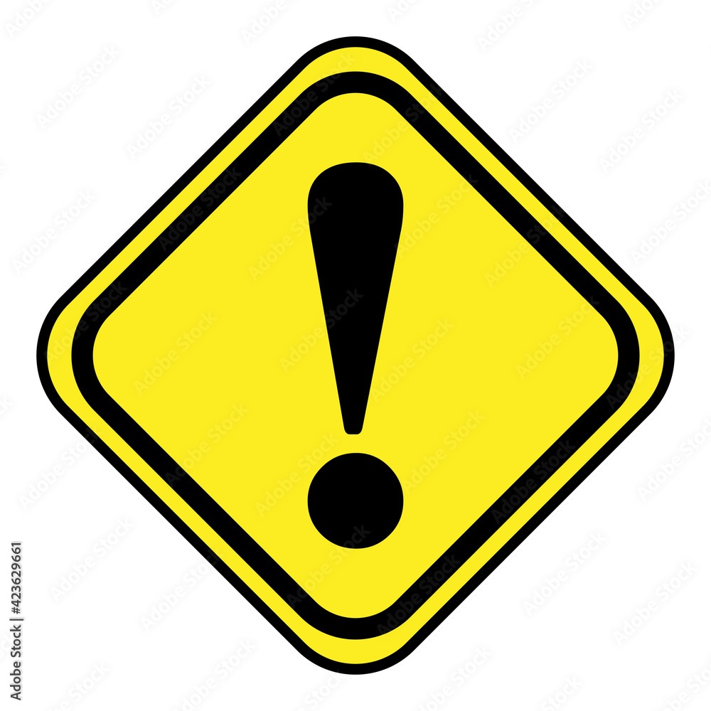 Traffic signs warning stock vector illustration Traffic signs warning stock vector illustration