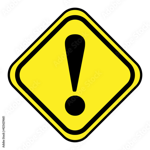 Traffic signs warning stock vector illustration