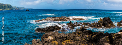 The Rugged Coastline of Keanae Point, Keanae, Maui, Hawaii, USA