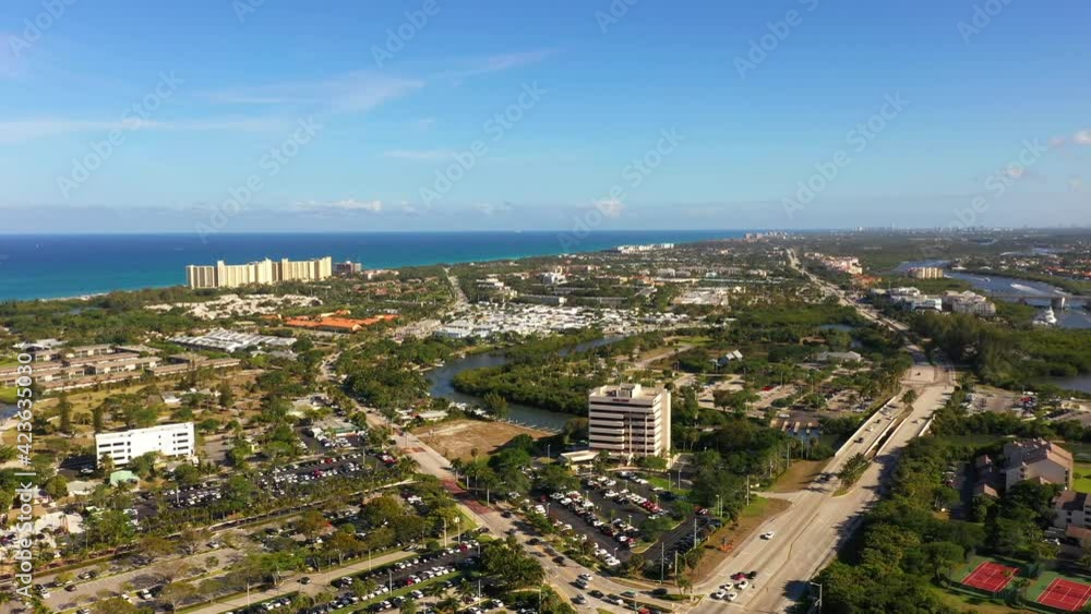 Aerial drone stock video Jupiter Florida USA Aerial drone stock video Jupiter Florida USA