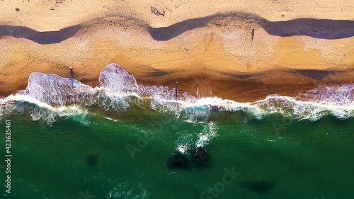 Aerial view above of Taquara beach, Bal. Camboriú, Brazil. photo