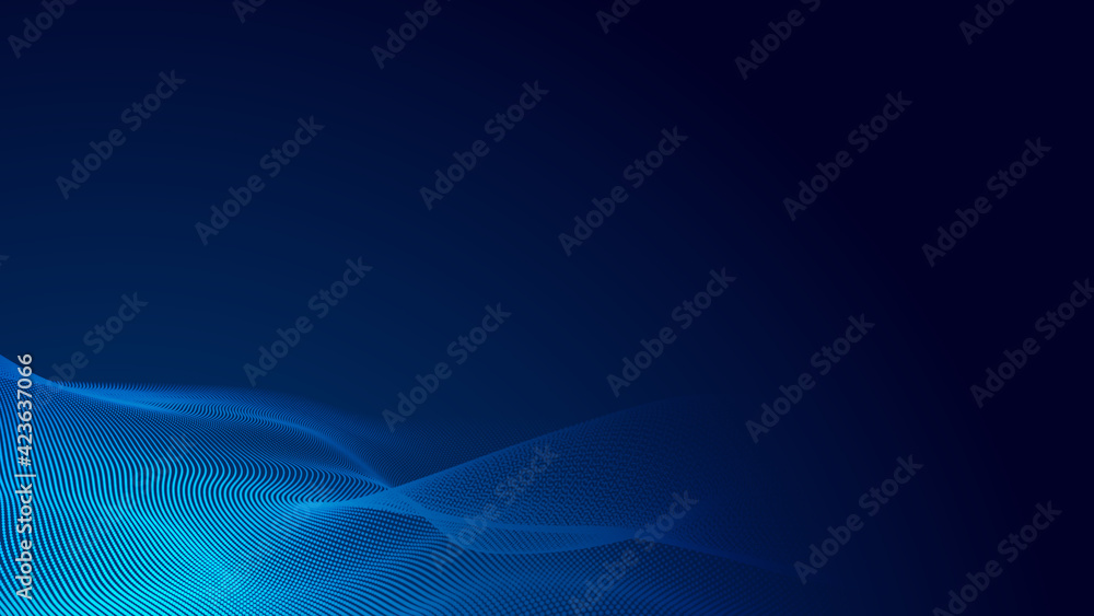 Dot blue wave light screen gradient texture background. Abstract technology big data digital background. 3d rendering. Dot blue wave light screen gradient texture background. Abstract technology big data digital background. 3d rendering.
