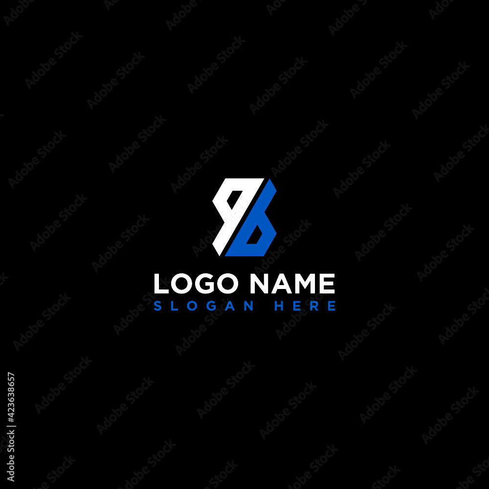 Obraz premium P B LETTER LOGO
