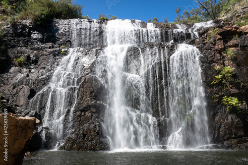 waterfall in the mountains