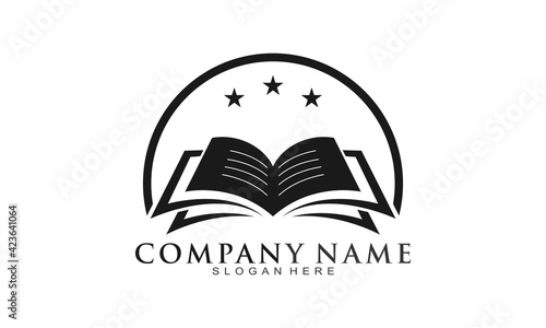 Book modern vector logo