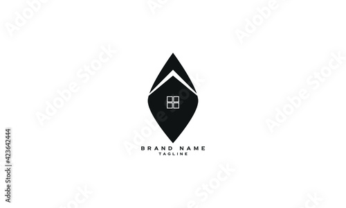 LOCATION HOUSE, Real Estate Business Logo Template, Building, Property Development, and Construction Logo Vector Design