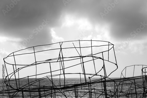 Cementerio de nasas.