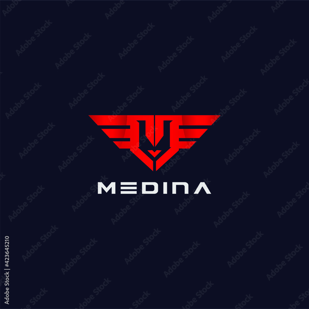 Letter M Automotive Logo Vector Design Letter M Automotive Logo Vector Design
