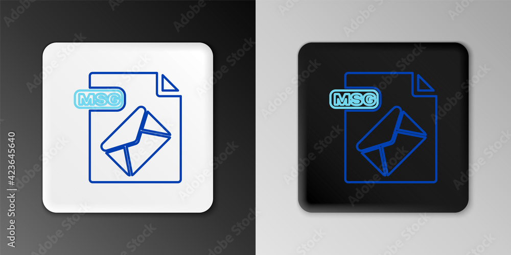 Line MSG file document. Download msg button icon isolated on grey background. MSG file symbol. Colorful outline concept. Vector Line MSG file document. Download msg button icon isolated on grey background. MSG file symbol. Colorful outline concept. Vector