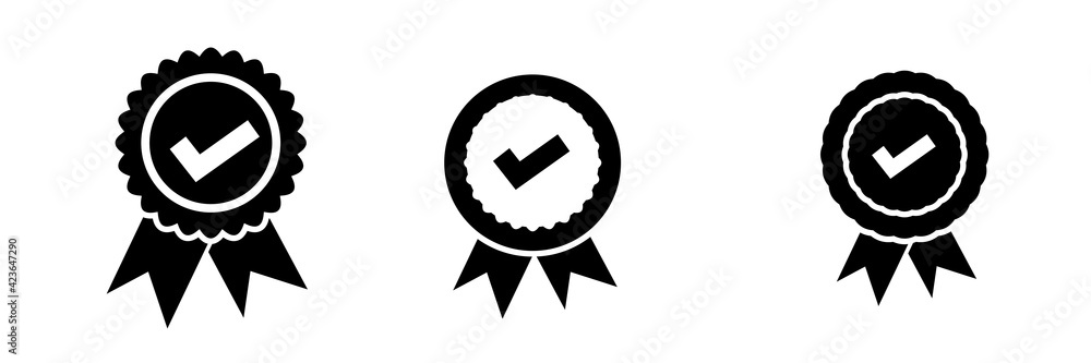 check mark icon vector design, profile verified badge check mark icon vector design, profile verified badge