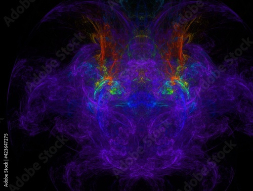 Imaginatory fractal background generated Image