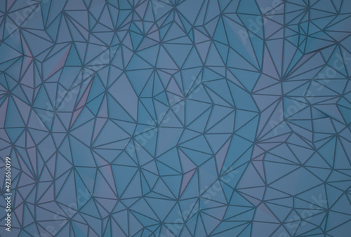 Abstract geometric background of pink and blue triangles.