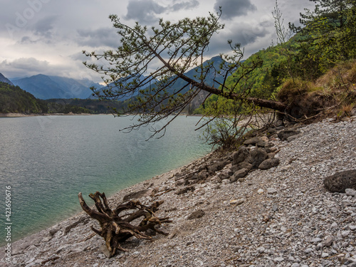 Alpine lake near Meduno, photo