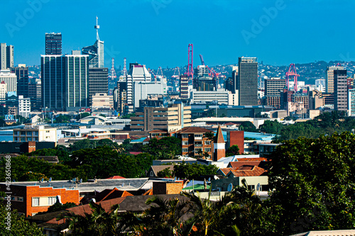 Durban Central City Buildings Looking Down from Berea photo