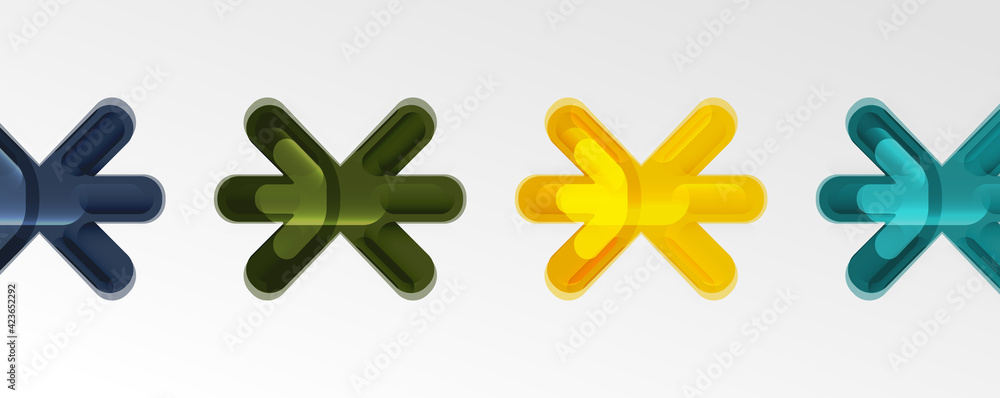 Abstract glossy crosses background for business or technology presentations, internet posters or web brochure covers Abstract glossy crosses background for business or technology presentations, internet posters or web brochure covers