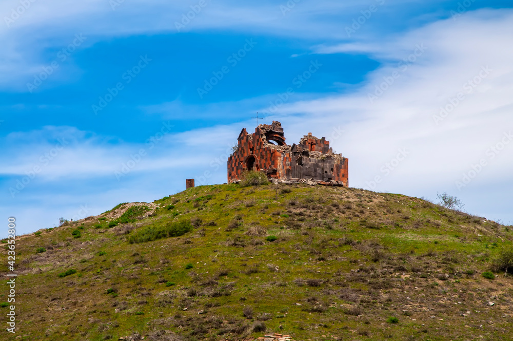 Ruins of the Amenaprkich (All Savior) Church of the medieval Armenian monastery of Havuts Tar