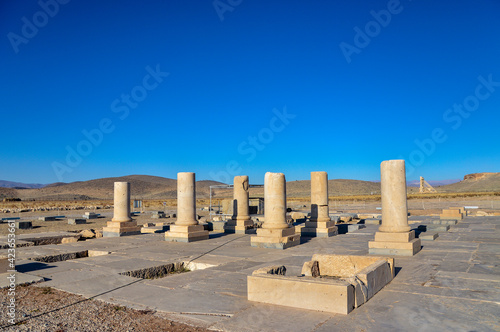 Ruins of the Private Palace at the ancient capital of the Achaemenid empire, Pasargadae, near Shiraz in Iran