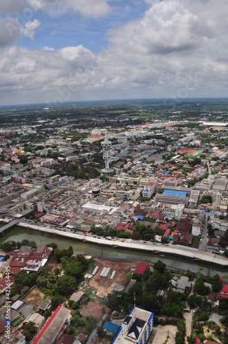 Take a helicopter ride to see the Suphanburi attractions.