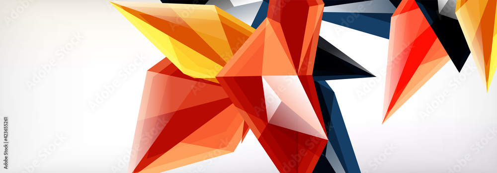 Vector 3d triangles and pyramids abstract background for business or technology presentations, internet posters or web brochure covers Vector 3d triangles and pyramids abstract background for business or technology presentations, internet posters or web brochure covers