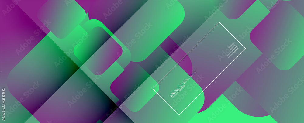 Square shapes composition geometric abstract background. 3D shadow effects and fluid gradients. Modern overlapping forms Square shapes composition geometric abstract background. 3D shadow effects and fluid gradients. Modern overlapping forms