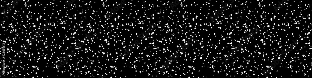 Space stars background, night sky. Abstract Cosmos texture. Splash vector seamless pattern. White spots, dots on black backdrop Space stars background, night sky. Abstract Cosmos texture. Splash vector seamless pattern. White spots, dots on black backdrop