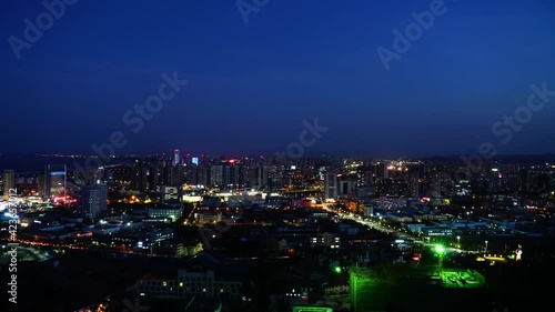 Wallpaper Mural Time-lapse photography of a bustling city from dusk to bright night Torontodigital.ca