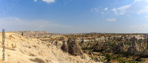 Rock formation in sunny day