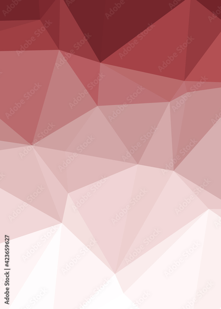 Fototapeta premium Abstract color Low-Polygones Generative Art background illustration