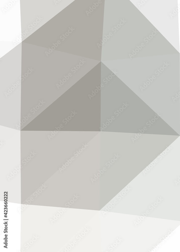 Obraz premium Abstract color Low-Polygones Generative Art background illustration