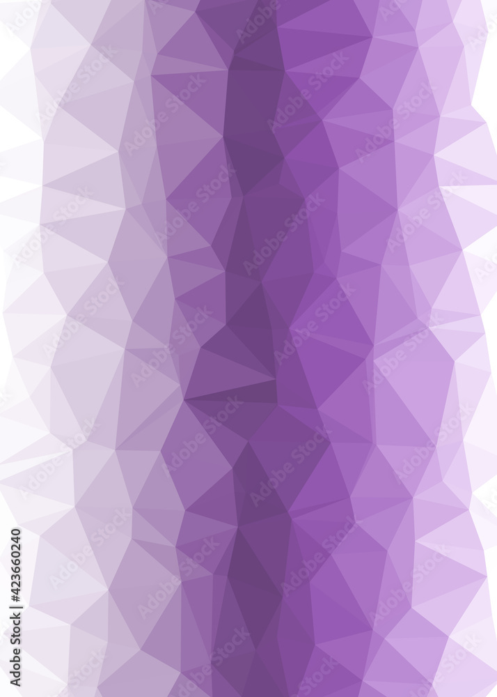 Obraz premium Abstract color Low-Polygones Generative Art background illustration