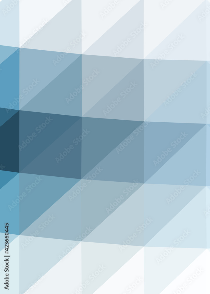 Obraz premium Abstract color Low-Polygones Generative Art background illustration