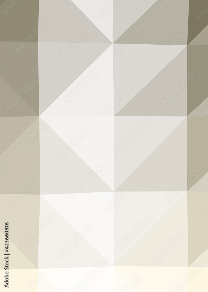 Fototapeta premium Abstract color Low-Polygones Generative Art background illustration