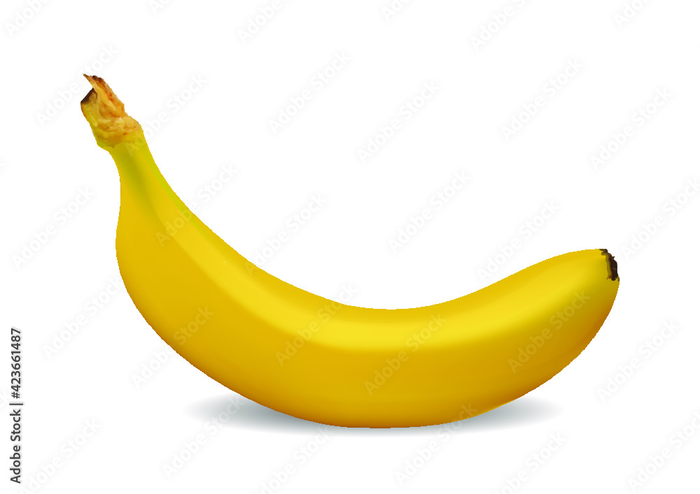 banana illustration isolated on white