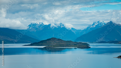 View of an island in the Lake Wakatipu from the Queenstown-Glenorchy Road © Janice