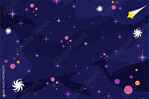 Outer Space Background Vector