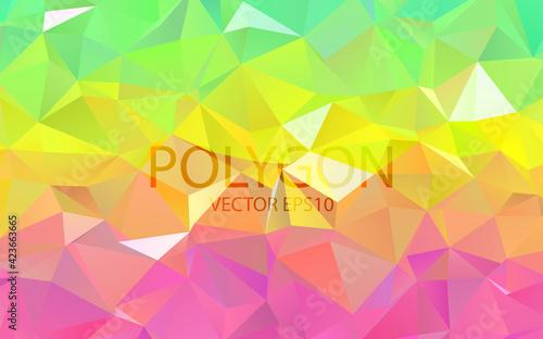 Polygon Abstract Backgrounds. Colorful vector banner. Vector illustration eps10.