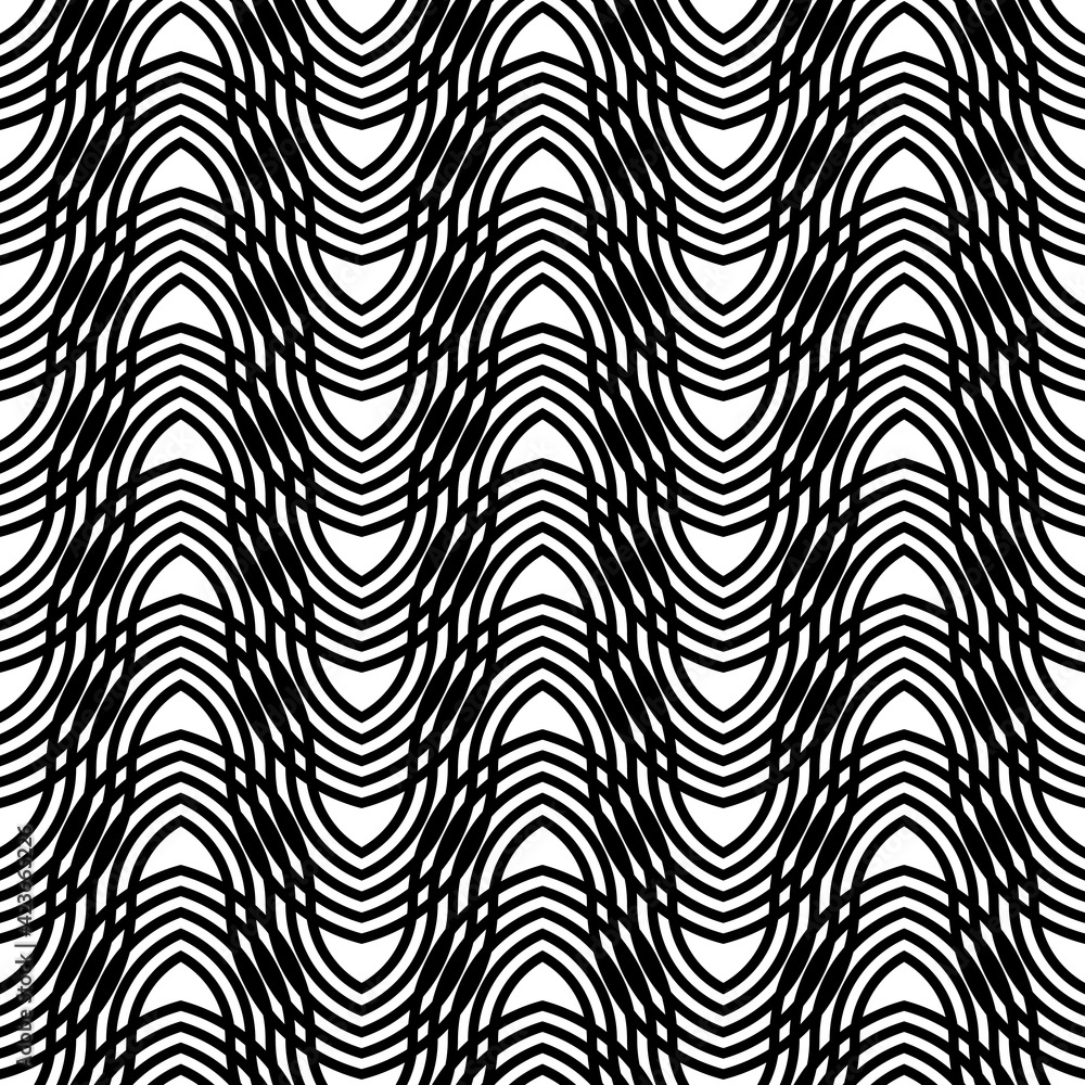 Design seamless monochrome zigzag pattern Design seamless monochrome zigzag pattern